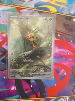 Pokemon TCG – Chespin 087/086 – Chaos Rising(Illustration Rare) – English – Mint - Image 1