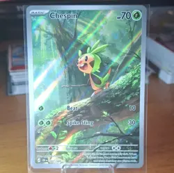 Pokemon TCG. Chespin 087/086 Chaos Rising Illustration Rare ENG. - Image 1