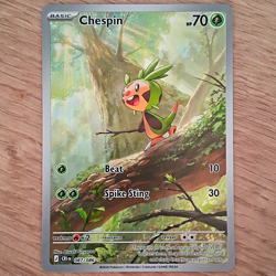 Nintendo Pokemon TCG Chespin 087/086 Chaos Rising Illustration Rare Full Art - Image 1