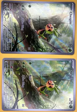 x2 Chespin 087/086 - Chaos Rising - Illustration Rare Full Art - Pokemon TCG -NM - Image 3