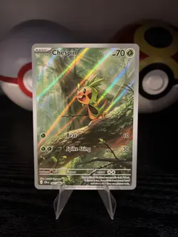 Pokemon TCG Chespin 087/086 Chaos Rising Illustration Rare - Image 1