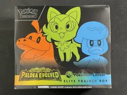Pokemon Cards Sealed ETB Pokemon Center Exclusive Paldea Evolved S&V - Image 1