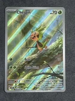 Pokemon TCG Chespin 087/086 Chaos Rising Illustration Rare Pack Fresh - Image 1