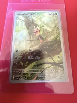 Pokemon TCG Chespin 087/086 Chaos Rising Illustration Rare Pack Fresh - Image 1