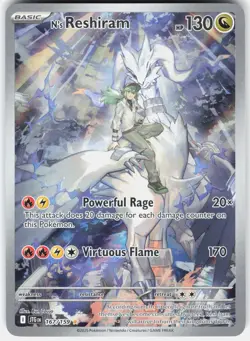 Pokemon N's Reshiram 167/159 Illustration Rare Journey Together Pokemon Holo NM - Image 1