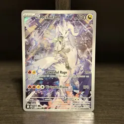 N's Reshiram Illustration Rare Holofoil 167/159 NM SV09 Journey Together Pokemon - Image 1