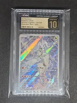 Pokemon N's Reshiram 167/159 Journey Together Illustration Rare - Image 1