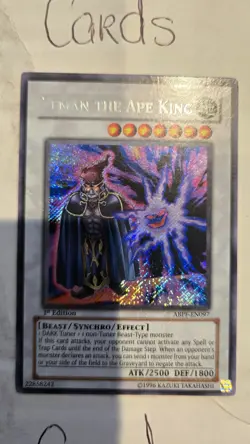Yugioh Zeman The Ape King ABPF-EN097 1st Edition Secret Rare NM/MINT - Image 1