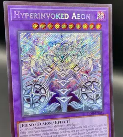 Hyperinvoked Aeon CORI-EN033 Secret Rare Chaos Origins Foil Yugioh! TCG NM/M - Image 3