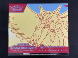 Pokemon Cards Sealed ETB Pokemon Center Exclusive Paradox Rift S&V - Image 1