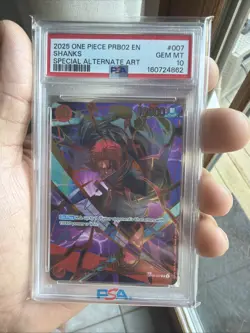 2025 One Piece PRB02 En Special Alternate Art #007 Shanks PSA 10 GEM MINT - Image 1