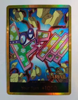 🧭One Piece DON!! +1000 Marine Gold Foil English PRB-02 NM Let's Go🏴‍☠ - Image 1