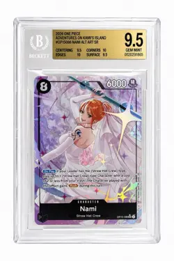 Bandai One Piece Nami OP15-086 Alt Art Foil SR BGS 9.5 2026 English - Image 1