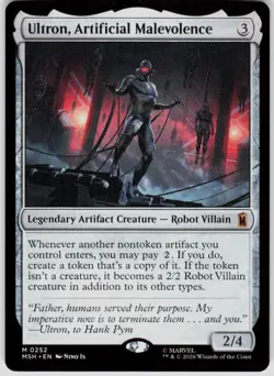 Ultron Artificial Malevolence 252 Marvel Super Heroes Magic the Gathering - Image 1