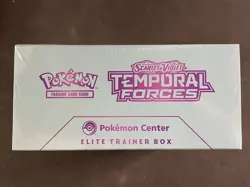 Pokemon Cards Sealed ETB Pokemon Center Exclusive Temporal Forces S&V - Image 2