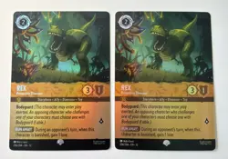 Disney Lorcana Wilds Unknown Rex - Protective Dinosaur 206/204 Epic Holo Foil X2 - Image 1