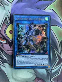 DUOV-EN001 Crystron Halqifibrax Ultra Rare 1st Edition NM Yugioh Card - Image 1