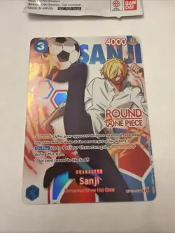 SANJI Round1 Promo One Piece Card English NM OP15-047 IN HAND TCG - Image 1