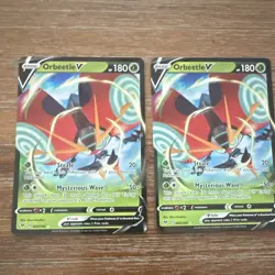Pokemon TCG Orbeetle V 020/185 Sword & Shield Card Lot (2) English - Image 1
