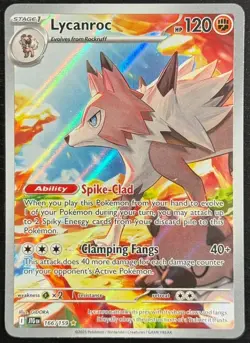 Lycanroc 166/159 Illustration Rare Journey Together NM Pokemon Card - Image 1