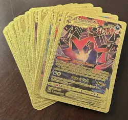 Pokemon TCG Gold Foil Cards 17 Card Lot Eternatus Pikachu Charizard, Etc. - Image 1