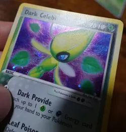 Dark Celebi 4/101 Hidden Legends Holo Rare Pokemon Card MP - Image 3