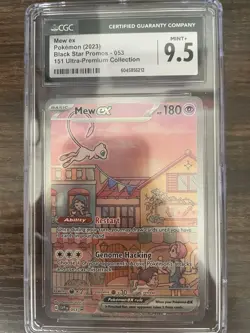Pokemon CGC 9.5 Mew ex 053 Scarlet & Violet Promo Cards Holo English - Image 1