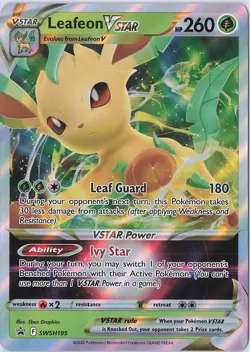 Leafeon VSTAR SWSH195 Jumbo Cards Holo - Image 1