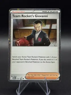 Team Rocket's Giovanni 174/182 Destined Rivals Cosmos Holo Pokemon Card NM - Image 1