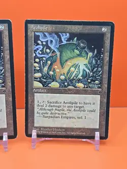 🟤🟤🟤 (2) 1994 MAGIC THE GATHERING AEOLIPILE FALLEN EMPIRES PLAYED 🟤🟤🟤 - Image 3