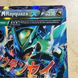 Pokemon Card TCG Mega M Rayquaza EX Roaring Skies Ultra Rare Holo 61/108 - LP - Image 3