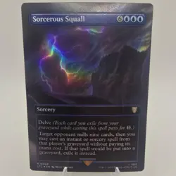 Sorcerous Squall (Borderless) 504 Foil Commander: The Lord of the Rings MTG NM - Image 1