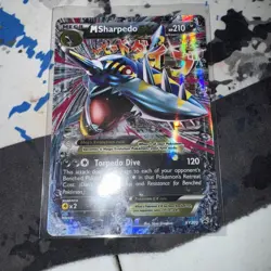 M Sharpedo EX XY200 XY Holo Pokemon Card 2017 Promo nm - Image 1