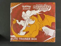 Pokemon Card Factory Sealed ETB Unbroken Bonds S&M Ultra Rare Small Rip On Front - Image 1