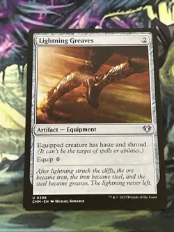 Lightning Greaves Commander Masters Regular Near Mint - Image 1
