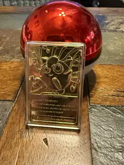 Nintendo Pokemon Special Edition #39 Jigglypuff 23K Gold Plated Metal 1999 - Image 1