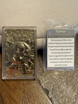 Nintendo Pokemon Special Edition #39 Jigglypuff 23K Gold Plated Metal 1999 - Image 5