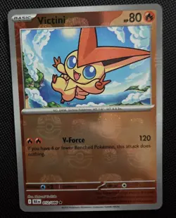 Victini (Master Ball Pattern) 012/086 2025 Rare Black Bolt Pokemon Holo - Image 1