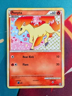 Ponyta 72/102 - Triumphant Common Pokemon TCG Card - LP/MP - Image 1