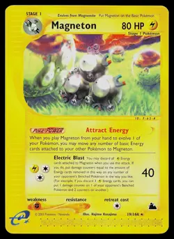 Pokemon Card - Magneton Skyridge 19/144 Rare - Image 1