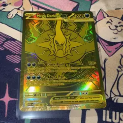 Pokemon Mega Darkrai ex Gold Hyper Rare 120/084 Pitch Black English In Hand - Image 1