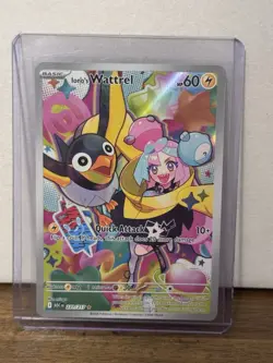 Pokemon TCG Iono’s Wattrel 231/217 Holo Illustration Rare Full Art Near Mint NM - Image 1