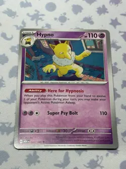 Hypno 97/165 Scarlet & Violet 151 Uncommon Pokemon TCG 2023 - Image 1