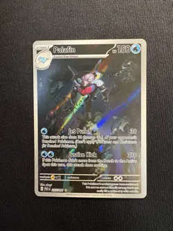 Palafin Holo Card Pokemon TCG SV Paldean Fates Illustration Rare Card 225/091 - Image 1