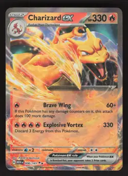 Charizard ex 006/165 Pokemon TCG SV: Scarlet & Violet 151 VLP - Image 1