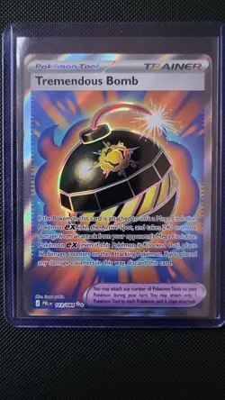 Pokemon TCG Tremendous Bomb 113/084 Pitch Black Reverse Holo Uncommon English - Image 1