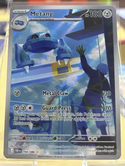 Pokemon TCG Metang 094/086 Chaos Rising Rare Full Art Holo EN - Image 1