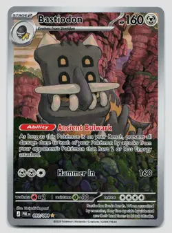Pokemon Bastiodon Illustration Rare ME05: Pitch Black 093/084 NM - Image 1
