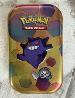 Pokemon TCG sv151 Gengar & Poliwag Collectible Mini Tin NO PACKS - Image 2