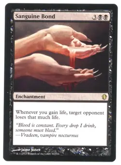 Sanguine Bond - Commander 2013 Rare Enchantment Magic Card LP-r8iy - Image 1
